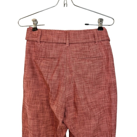 Aritzia Wilfred Tie front Jallade pant Heather pink trousers tweed sz 2 - Picture 9 of 11